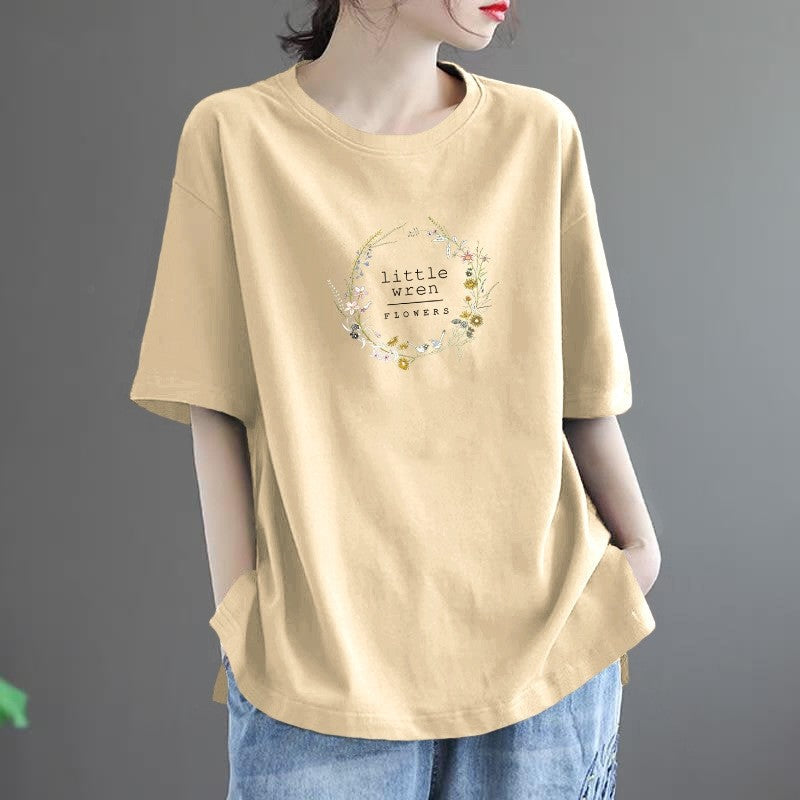 Relaxed Fit Round Neck Tee
