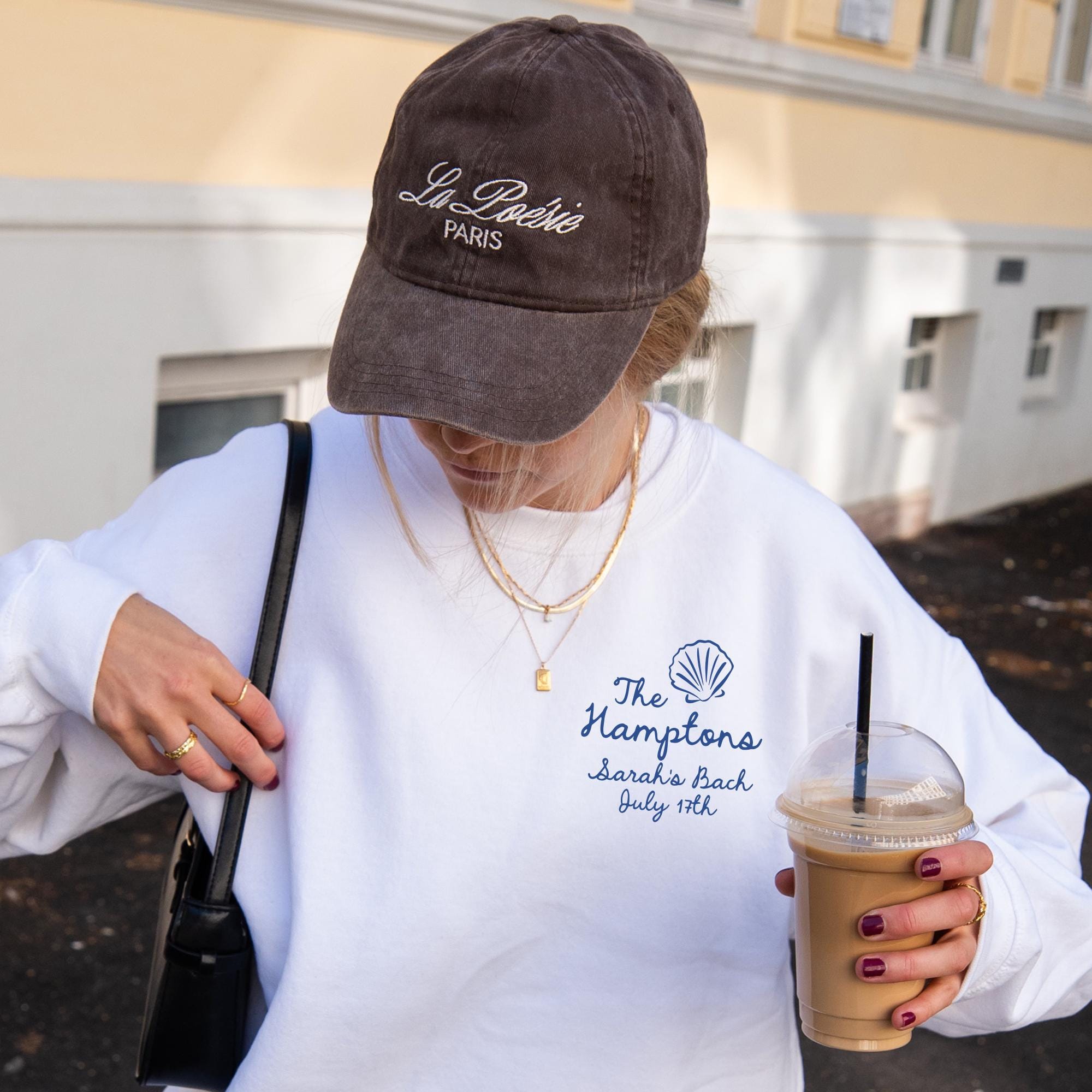 Coastal Doodle Personalized Hamptons Bachelorette Crewnecks