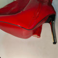 Women's Over-the-Knee Chunky Metal Heel Boots – Plus Size, Pointed Toe, Side Zipper, PU Leather