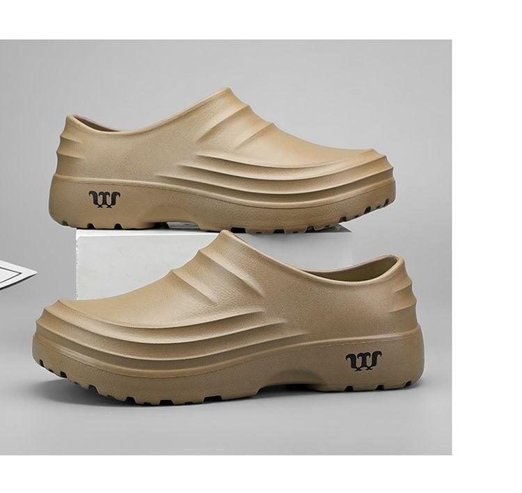Professional Non-Slip Chef & Medical Work Shoes for Men - Waterproof EVA Comfort Footwear