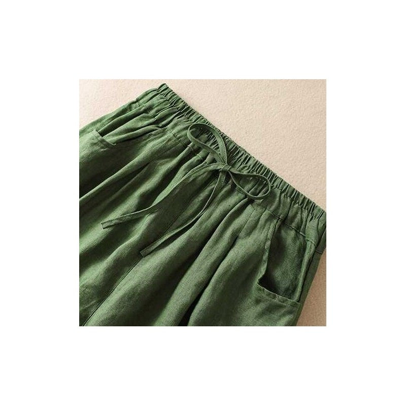 Elastic Waist Slim Fit Harem Pants