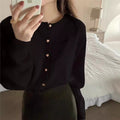 Soft And Cozy Knitted Cardigan With Heart-Shaped Buttons