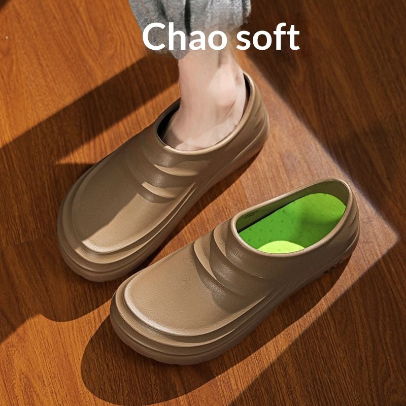 Men's Waterproof Non-Slip Work Shoes - Chef Kitchen Hospital EVA Slip-On Casual Footwear