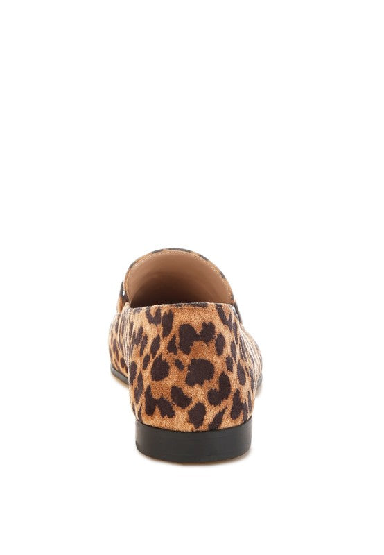 Noltas Horsebit Embellished Flat Loafers