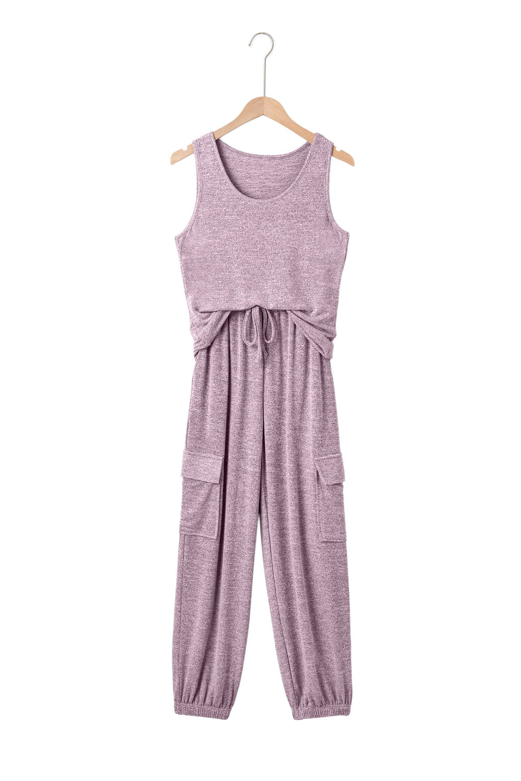 Orchid Bouquet Casual Tank Top Drawstring Jogger Pants 2pcs Outfit