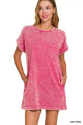 Premium Cotton Washed T-Shirt Dress