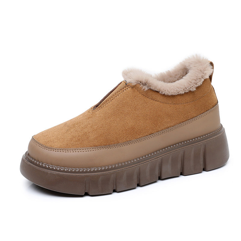 Women's Insulated Snow Boots – Soft Sole Slip-On Winter Boots | Black, Khaki, Brown