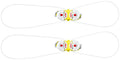 SIDI Tecno-3 Push Double System Pair - Yellow/White