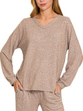 Soft Melange Long Sleeve Tee & Pants Set