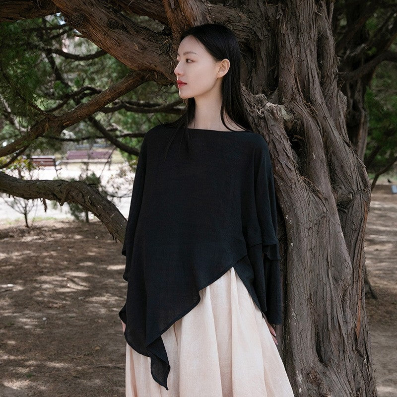Lightweight Asymmetric Hem Solid Color Cardigan