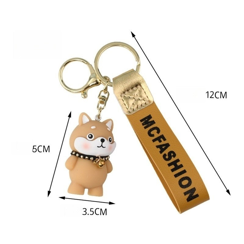 Shiba Inu Resin Keychain - Cute and Creative Cartoon Design