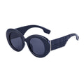 Oval Frame Wide Leg Sunglasses For Women