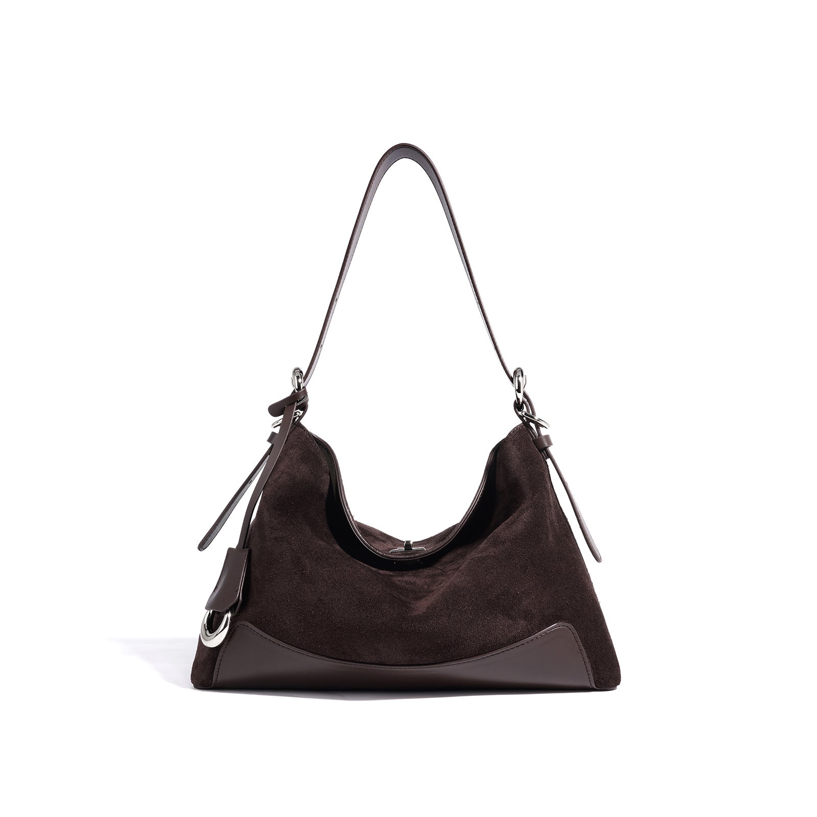 Women's Large Capacity Commuter Bag – Matte Cowhide Shoulder & Crossbody Handbag