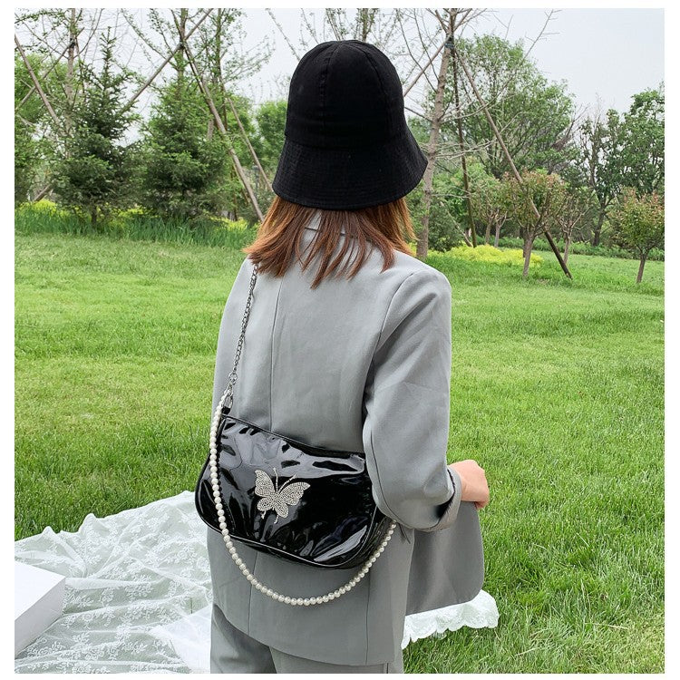 Retro Dumpling Crossbody & Underarm Bag for Women – Rhinestone Street Style