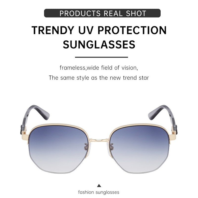 Fashion Full Square Frame Outdoor UV400 Sun Protection Eyewear Sunglasses