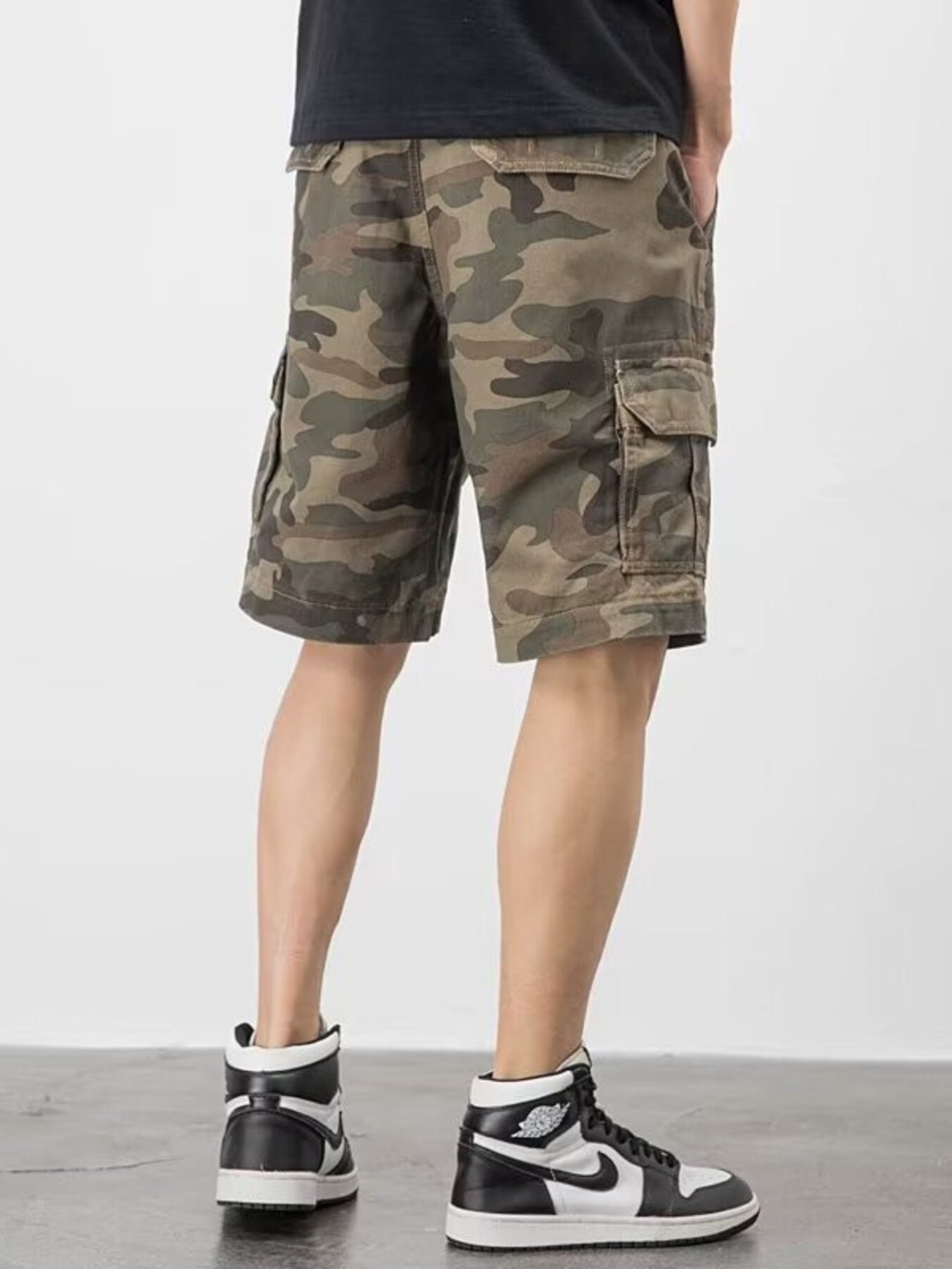 Men's Plus Size Camouflage Cargo Shorts