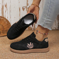 Women's Retro Chunky Sole Sneakers – Color-Block Lace-Up Platform Shoes