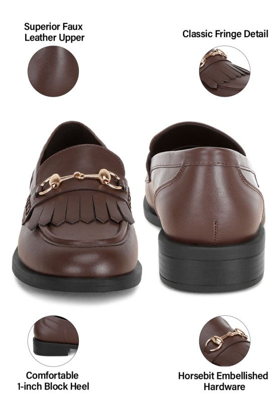 Enola Low Block Heel Loafers