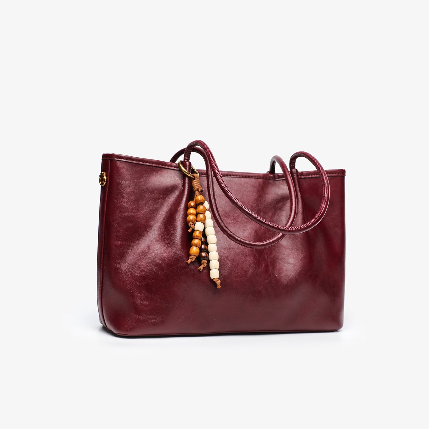 Women's Pleated Underarm Tote Bag – Soft PU Leather Shoulder Bag | Burgundy, Black, Brown, Khaki, Coffee