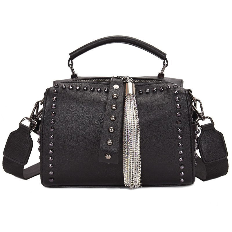 Large-Capacity Wide-Band Crossbody Shoulder Bag – PU Leather Women's Bag