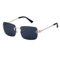 Fashionable Rimless Cut-Edge Sunglasses For Men