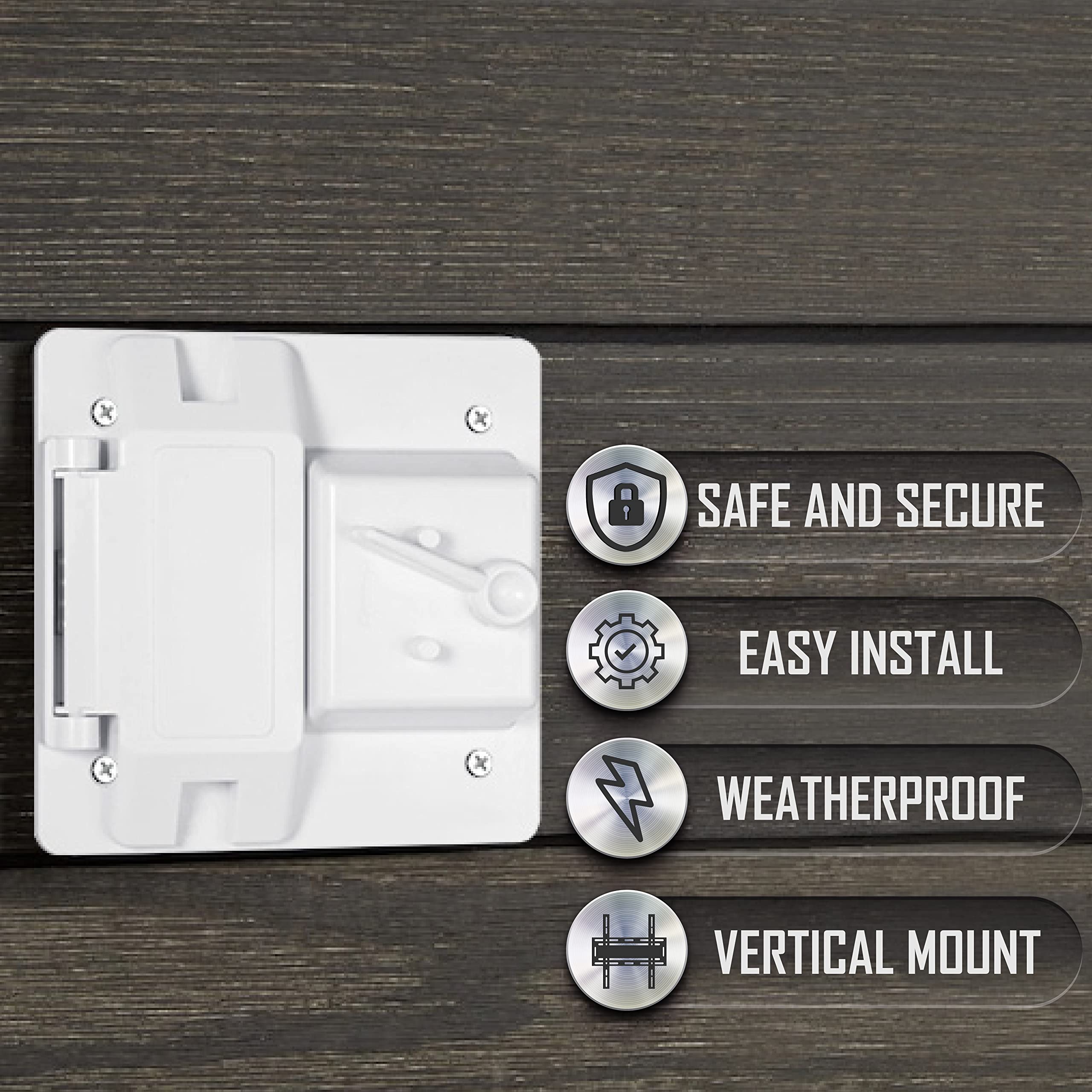 Hubbell Raco 2-Gang Weatherproof Cover Plastic Toggle GFCI White