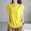Relaxed Fit Hollow-Out Base Top - Effortless Style for a Youthful Look