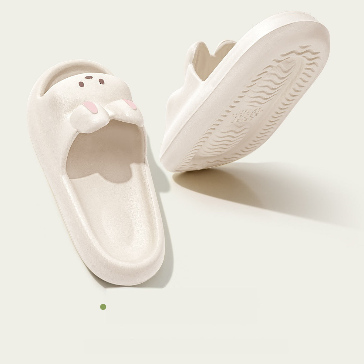 Women's Non-Slip Indoor Slippers - Soft Cushioned EVA Bathroom Slippers with Cute Rabbit Design