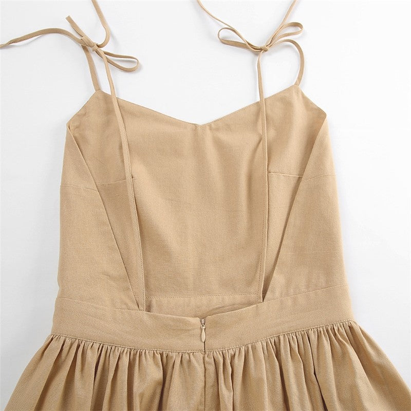 Sure! Here is an optimized title for your clothing product:

"Sleek Cut-Out Sleeveless Bodycon Cami Dress