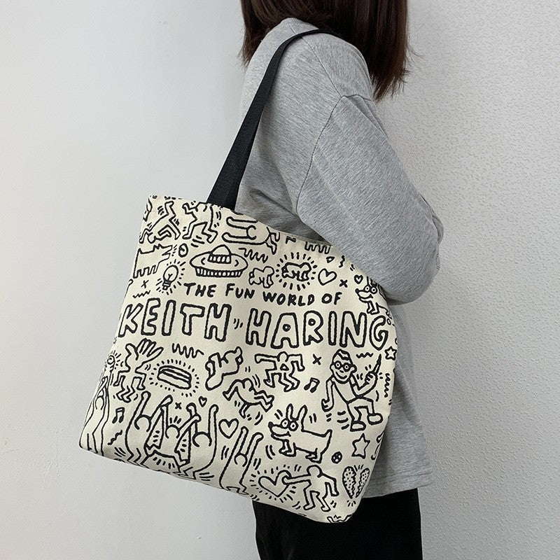 Large Capacity Canvas Shoulder Bag
