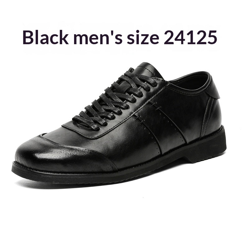 Men's Chunky Sole Casual Sneakers – Microfiber Upper, Rubber Outsole, Lace-Up & Invisible Heel Styles
