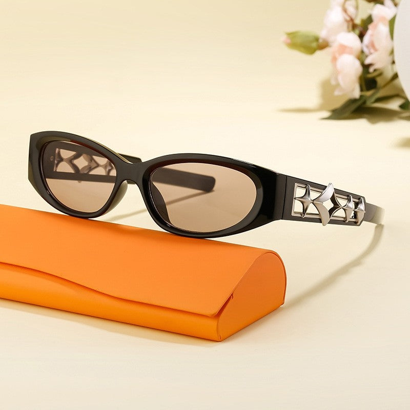 Unisex UV400 Full Oval Frame Outdoor Sport Cycling Eyewear Sunglasses