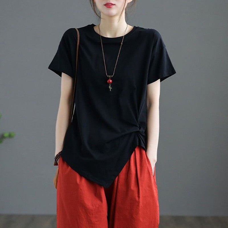 Wrinkle-Free Plus Size Short Sleeve T-Shirt