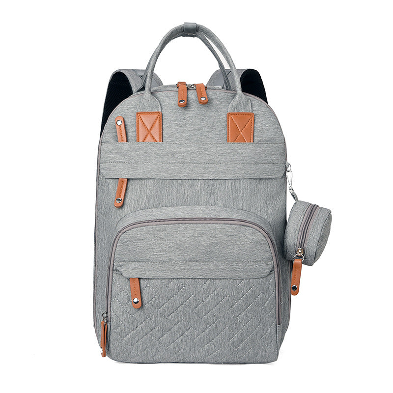 Waterproof Plaid Stroller Bag with USB Charging Port & Dry-Wet Separation – Lightweight Baby Diaper Bag