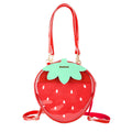 Strawberry Transparent Shoulder Bag | Soft-girl Lolita Tote | Red & Pink