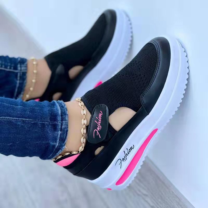 Women's Breathable Mesh Sneakers | Velcro Comfort Walking Shoes | Memory Foam Insole