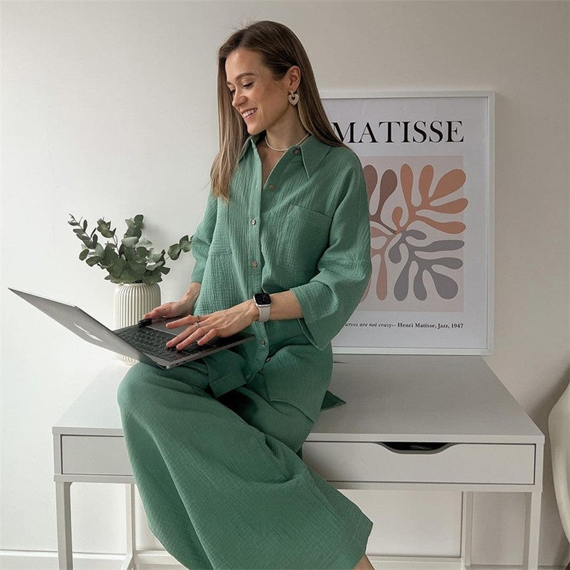 Long Sleeve Two-Piece Lounge Set