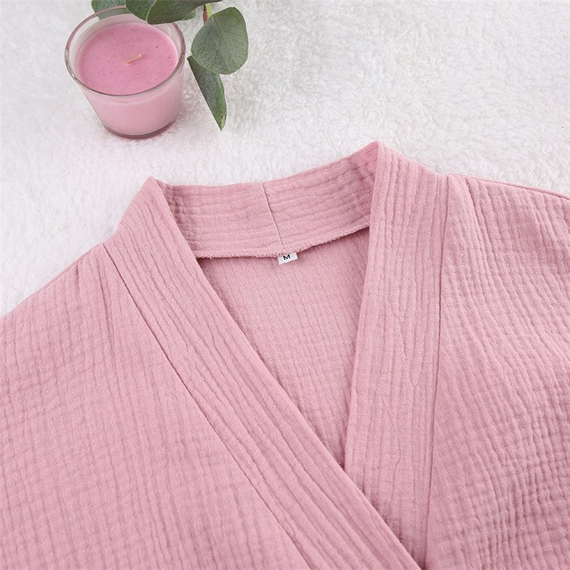 Solid Color V-Neck Bandage Top and Pants Set - Short Sleeve Loungewear