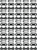 KMC Z410 Master Link - Single Speed 1/2" x 1/8" Black 25 Pairs