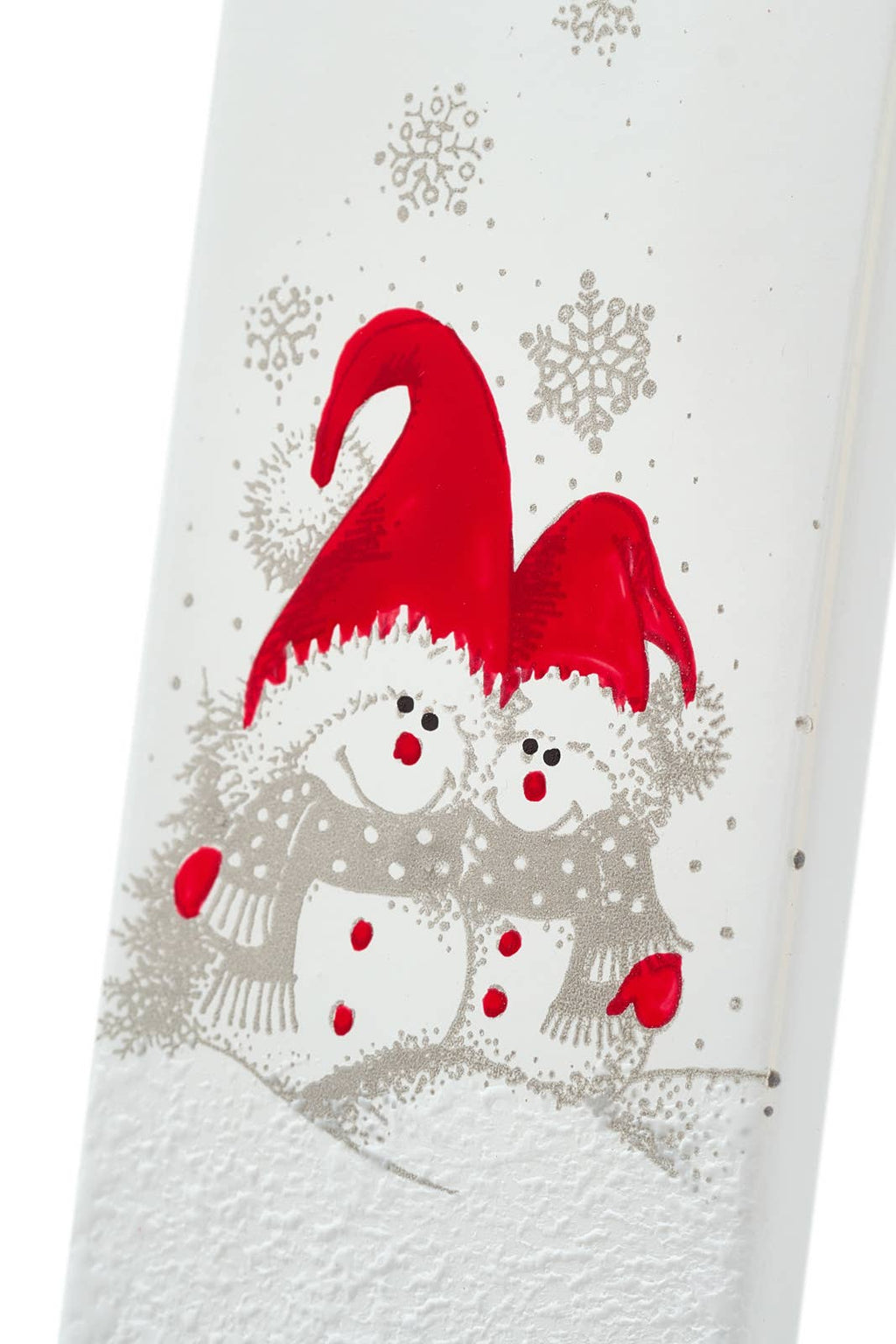 Flatyz Two Snowmen & Red Hats Candle
