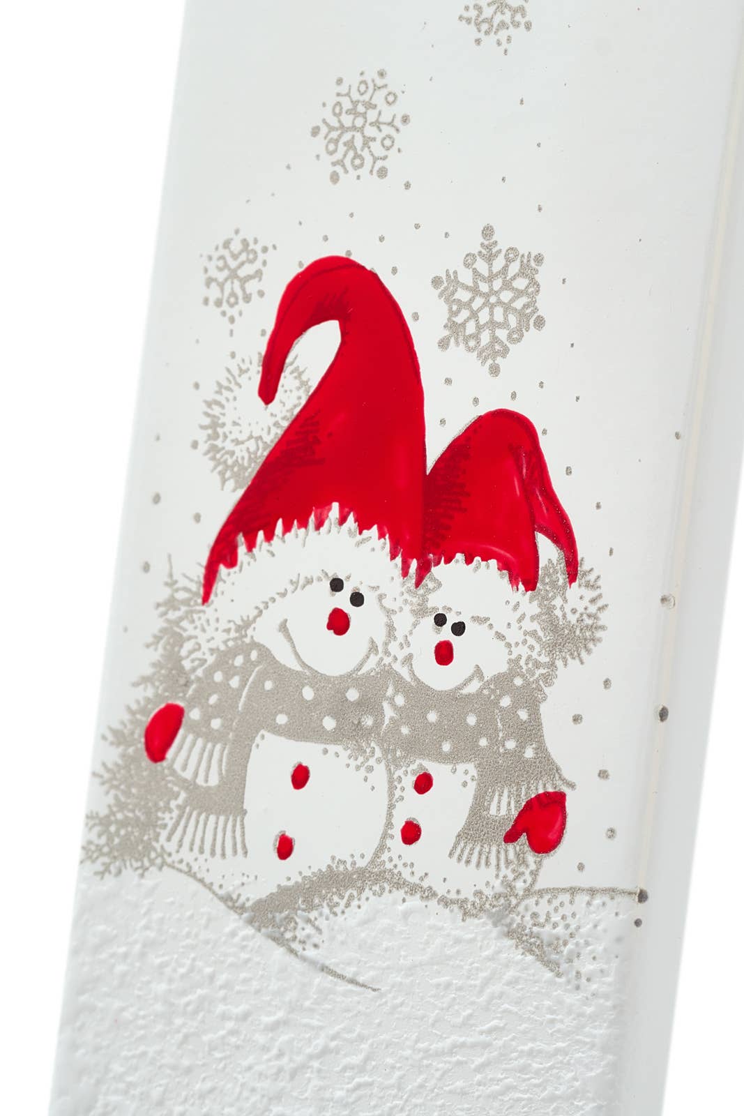 Flatyz Two Snowmen & Red Hats Candle