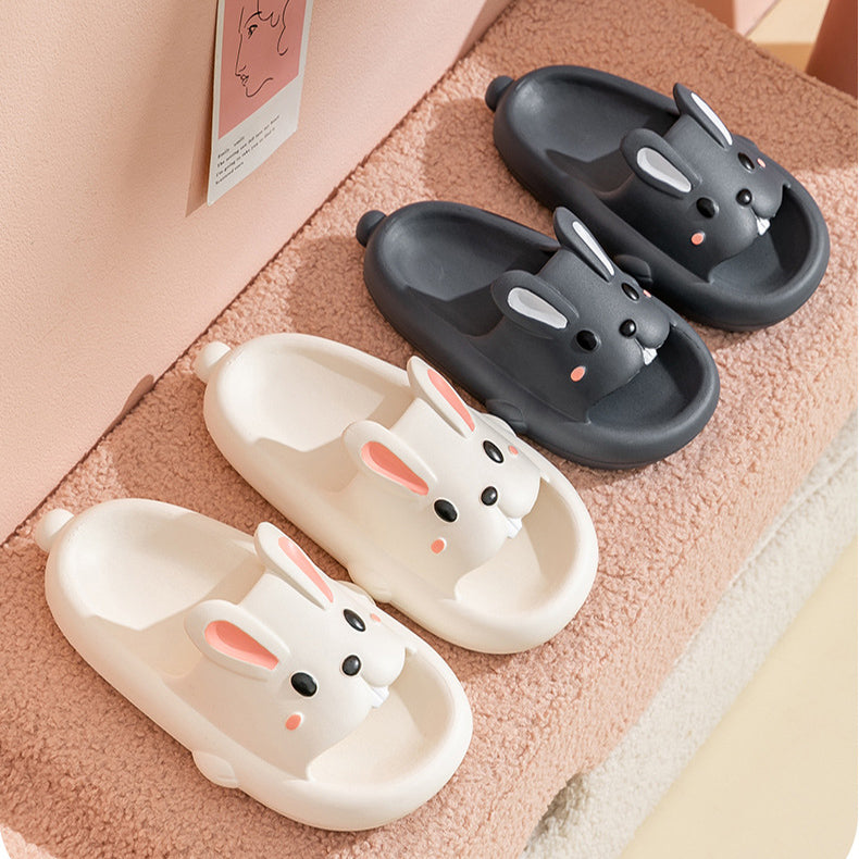 Kids & Women's Cute Rabbit Slippers | Breathable Non-Slip EVA Flip-Flops