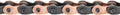 The Shadow Conspiracy Interlock V2 Chain - Single Speed 1/2" x 1/8" 98 Links Half Link Chain Copper/BLK