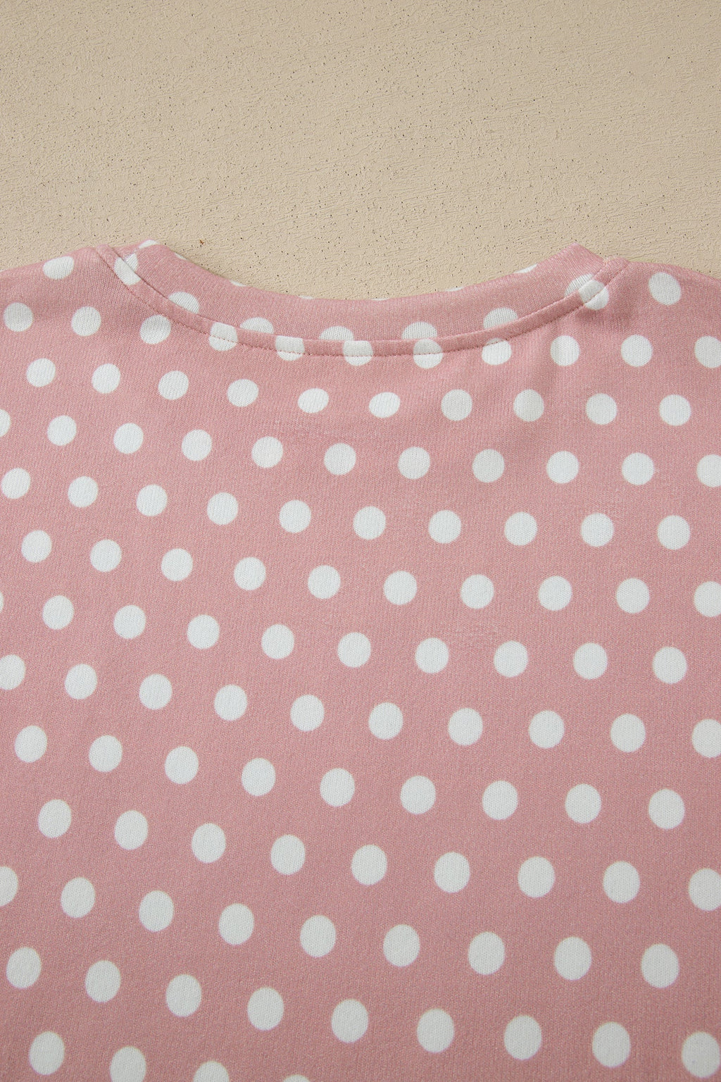 Pink Polka Dot Print Short Set
