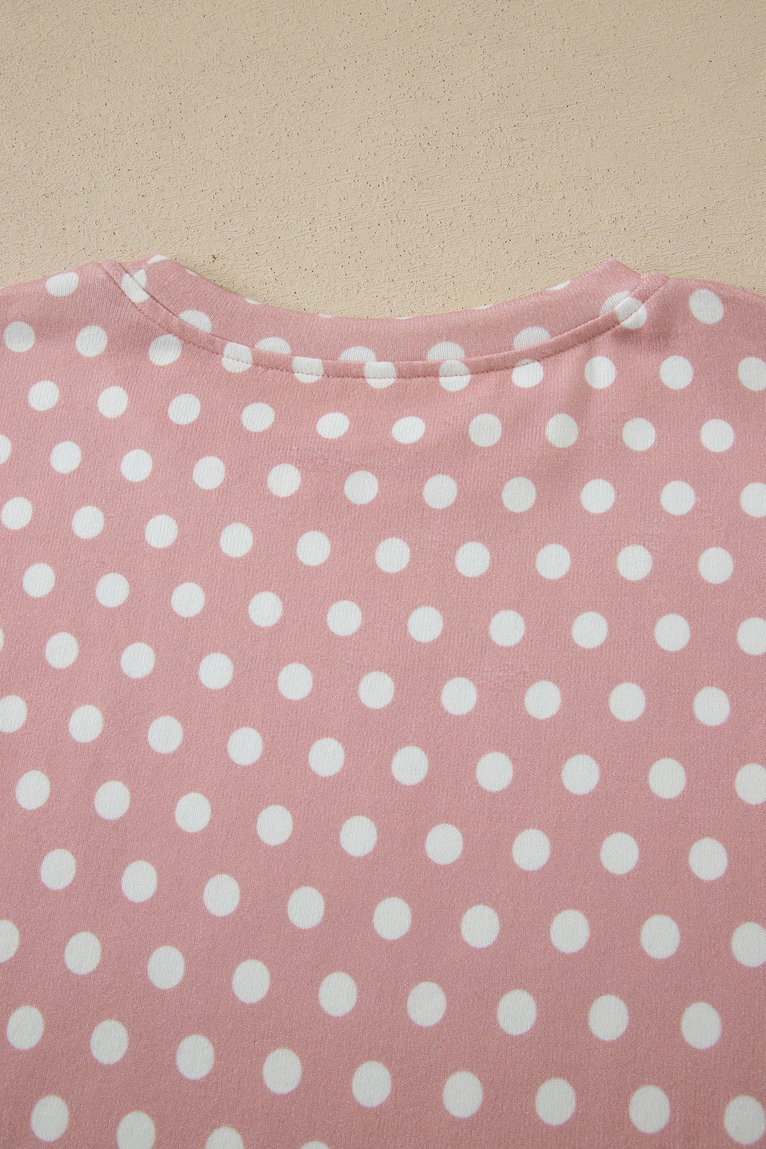Pink Polka Dot Print Short Set