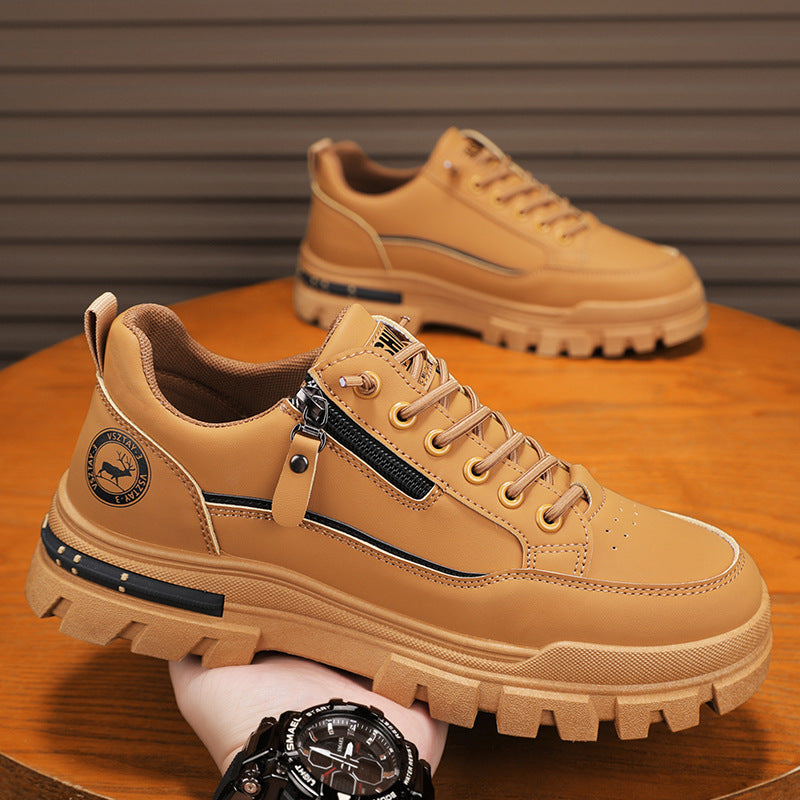 Men's Chunky Sole Casual Sneakers - Comfortable Everyday Footwear