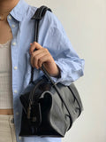 Women's Textured Boston Bag – Large Capacity PU Leather Structured Handbag | Sarah Express