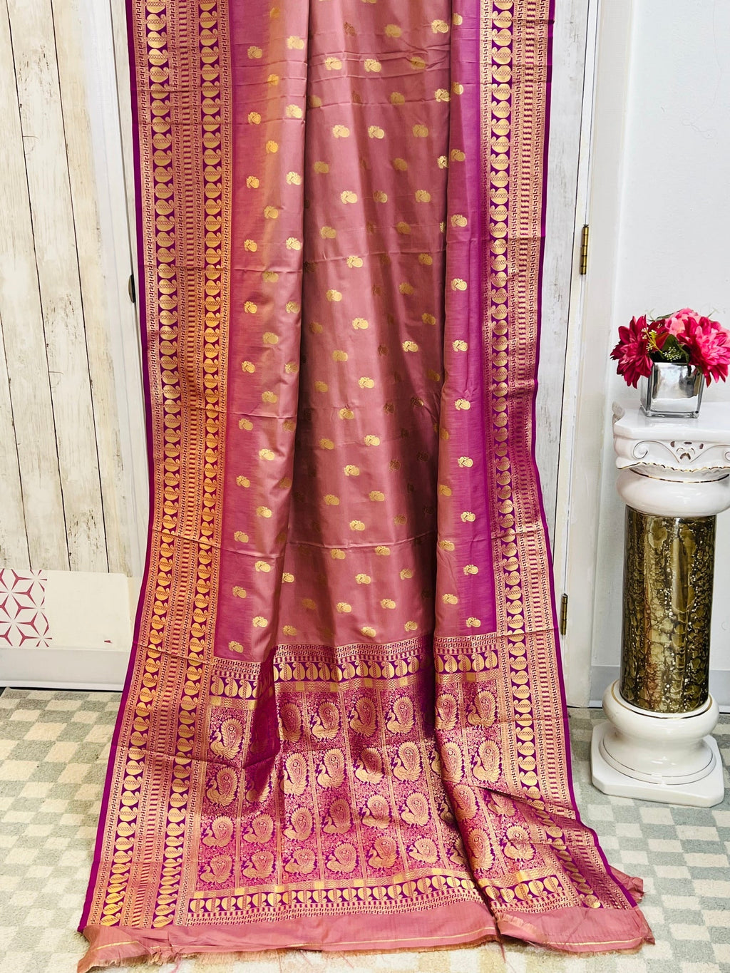 Soft silk saree (vegan silk)