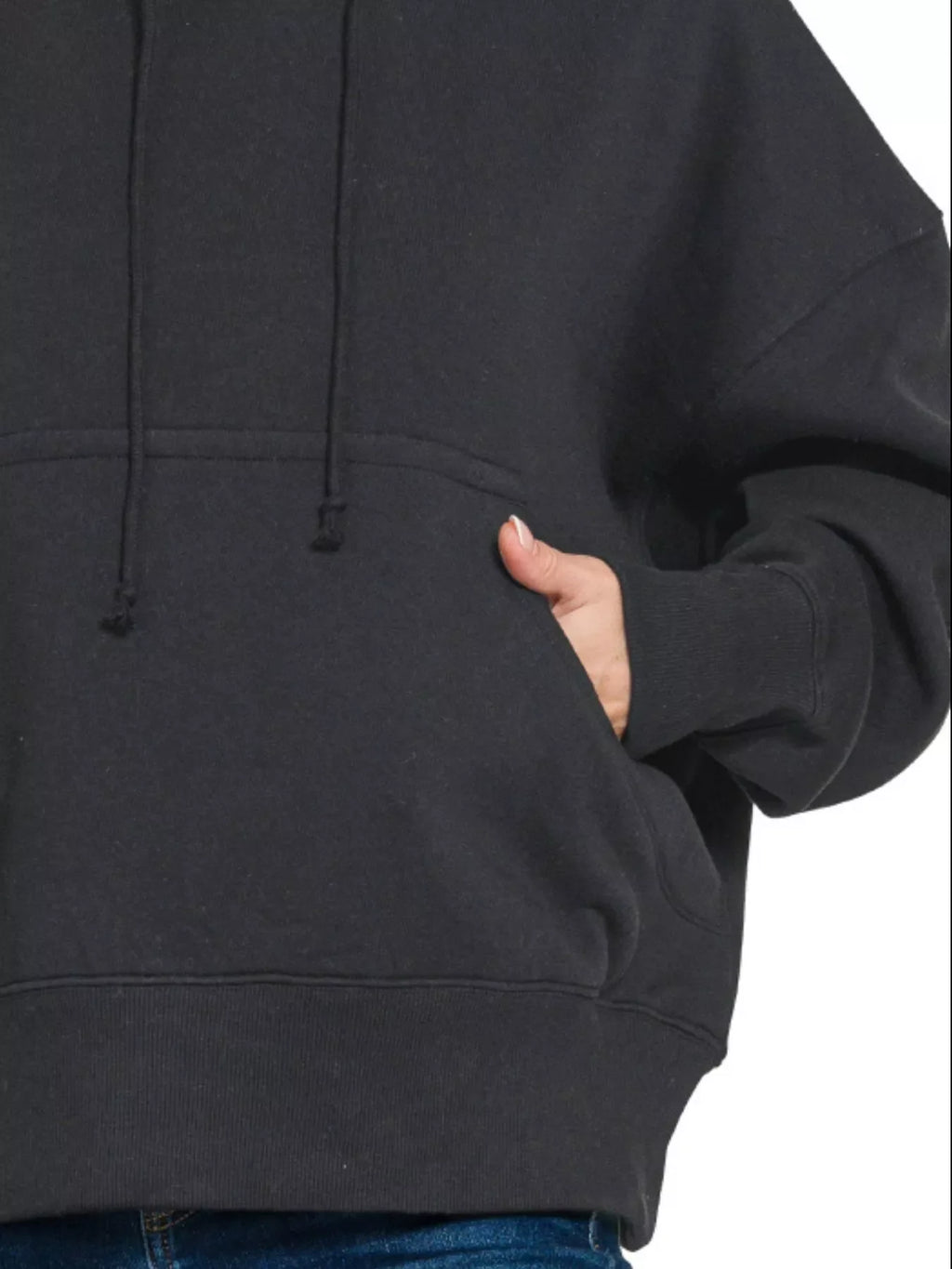 Oversized Fleece Kangaroo Pocket Hoodie