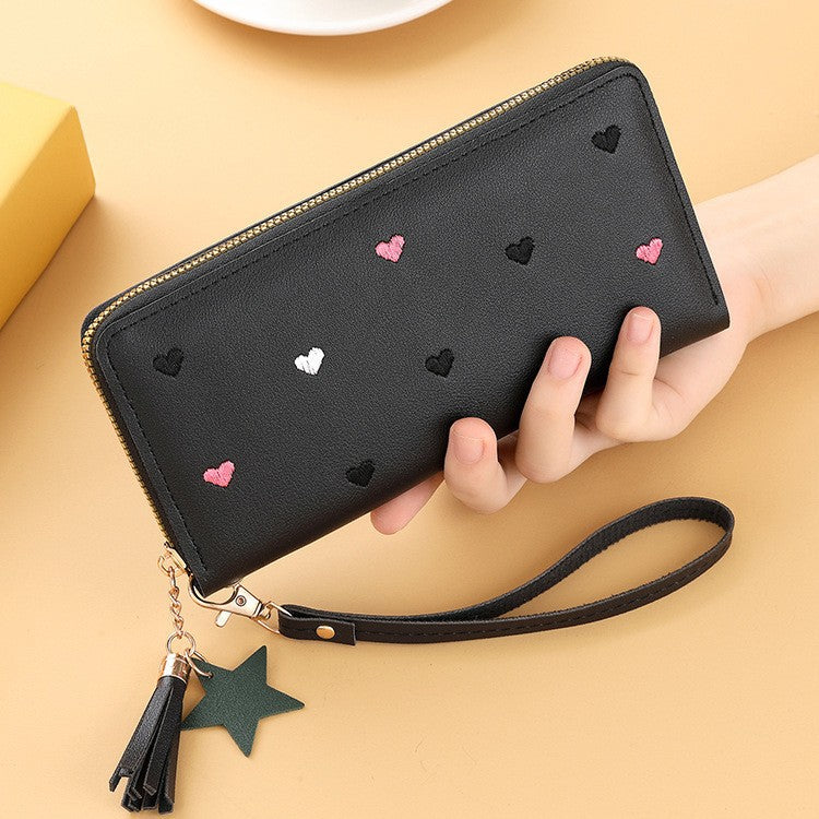 Embroidered Long Wallet